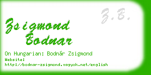 zsigmond bodnar business card